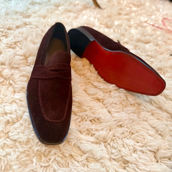 Brown suede loafers main image 4